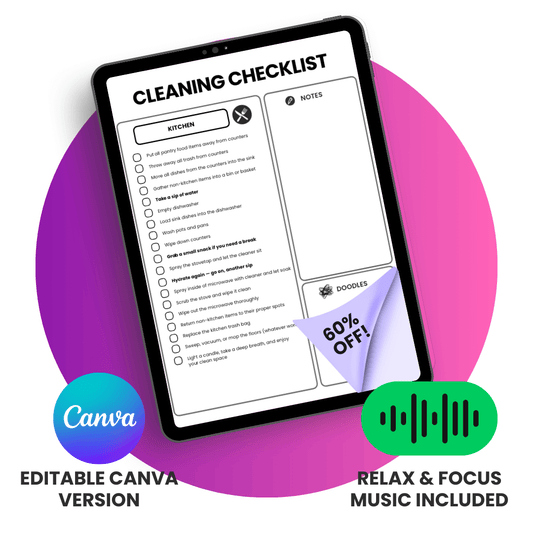 PeakFlowSpace™ Cleaning Checklist