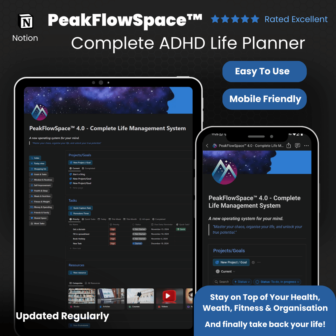 PeakFlowSpace™ ADHD Success Bundle