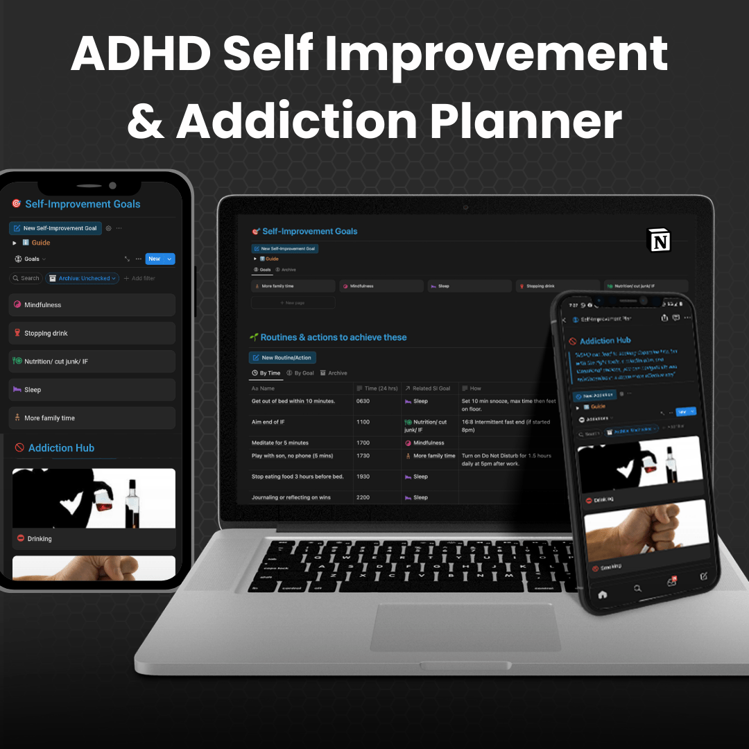 ADHD Self Improvement & Recovery Add-On