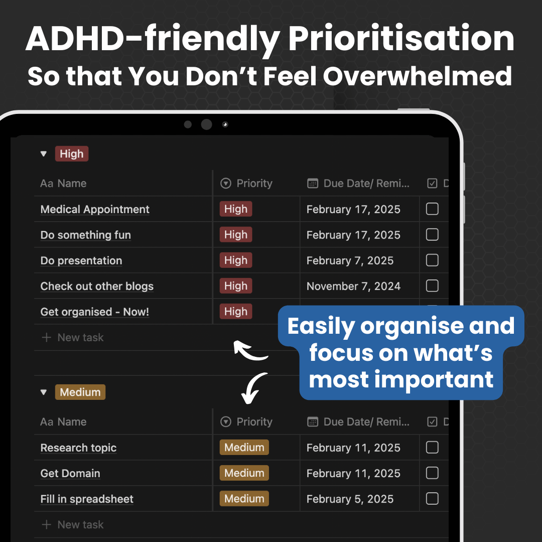 The PeakFlowSpace™ Ultimate ADHD Planner