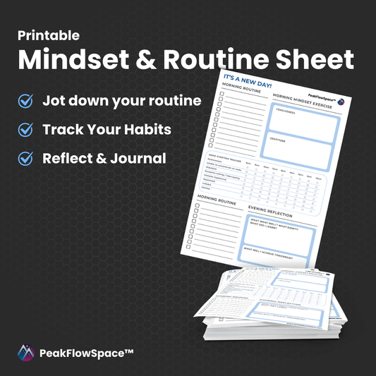 Printable Daily Mindset & Routine Sheet