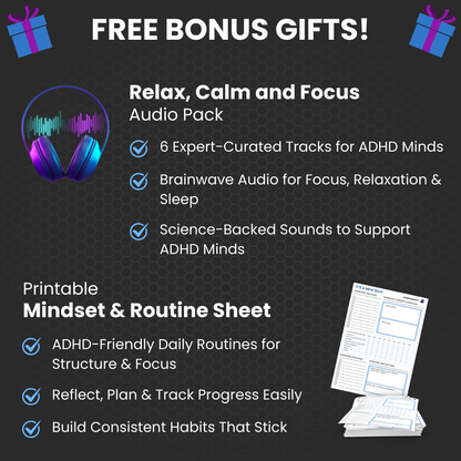 The PeakFlowSpace™ Bundle: ADHD Planner + All Add-Ons